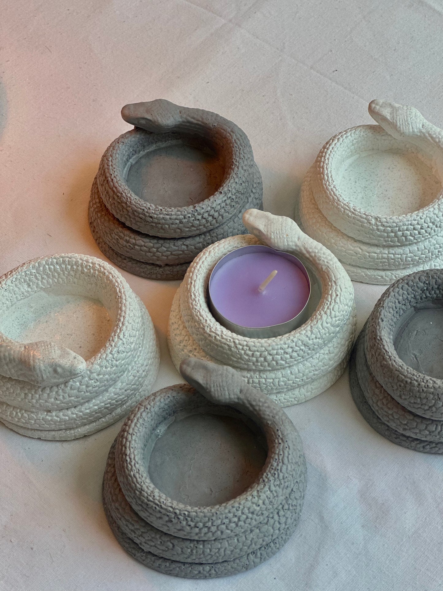 Snake Swirl Tealight Holder