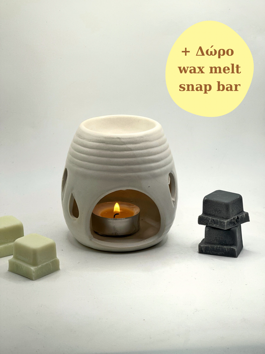 Calm Aura - Wax Melter + Δώρο Wax Melt Snap Bar