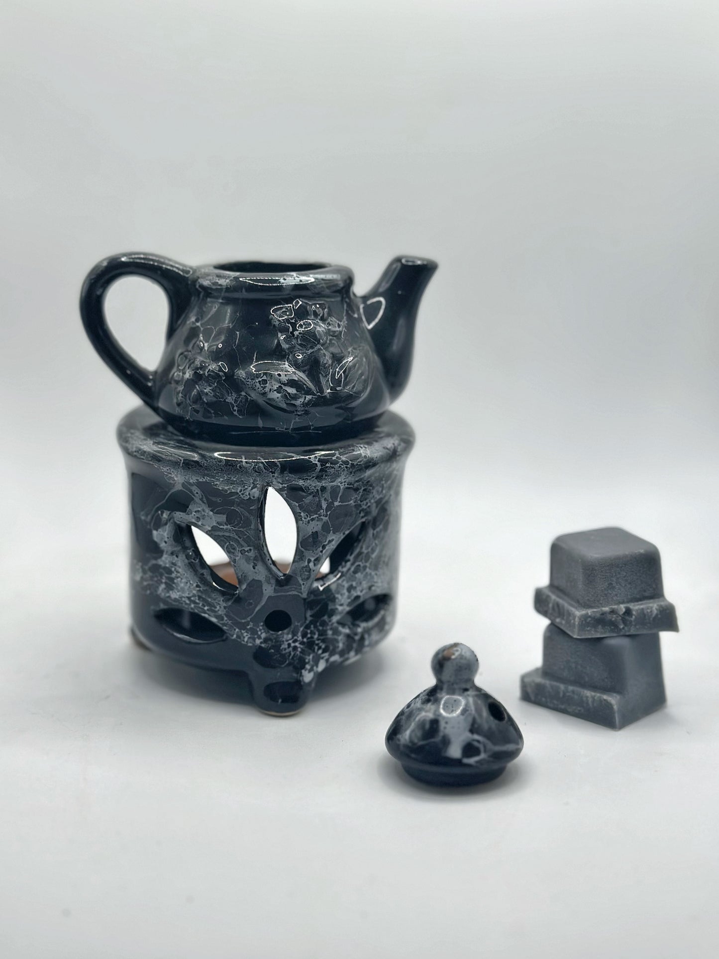 Midnight Black Cottage Stove - Wax Melter + Δώρο Wax Melt Snap Bar