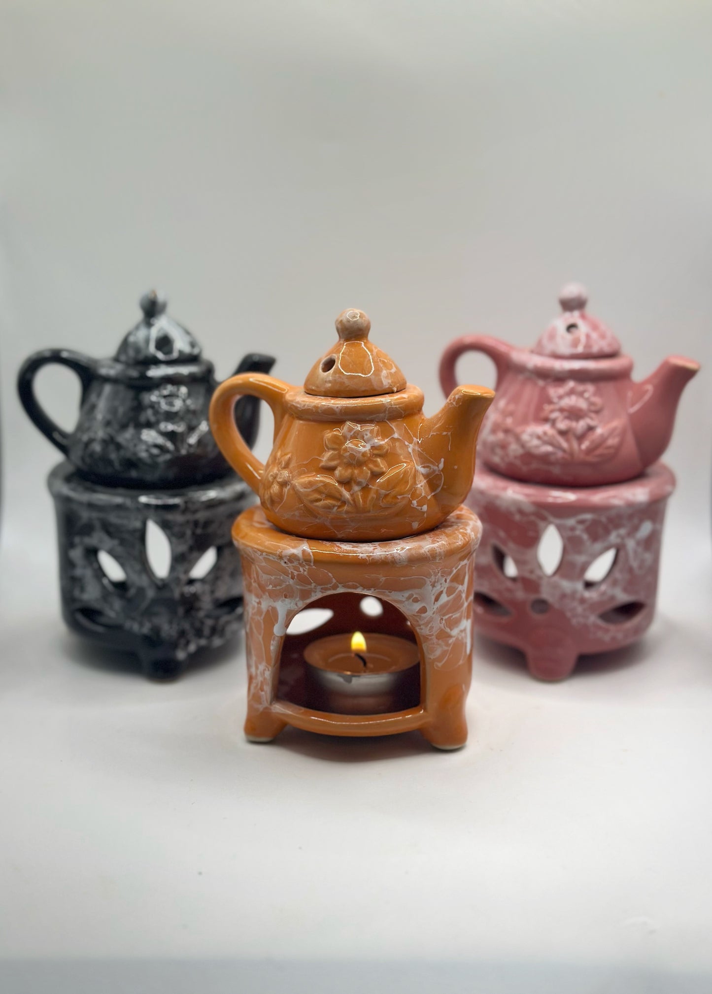 Sunny Orange Cottage Stove - Wax Melter