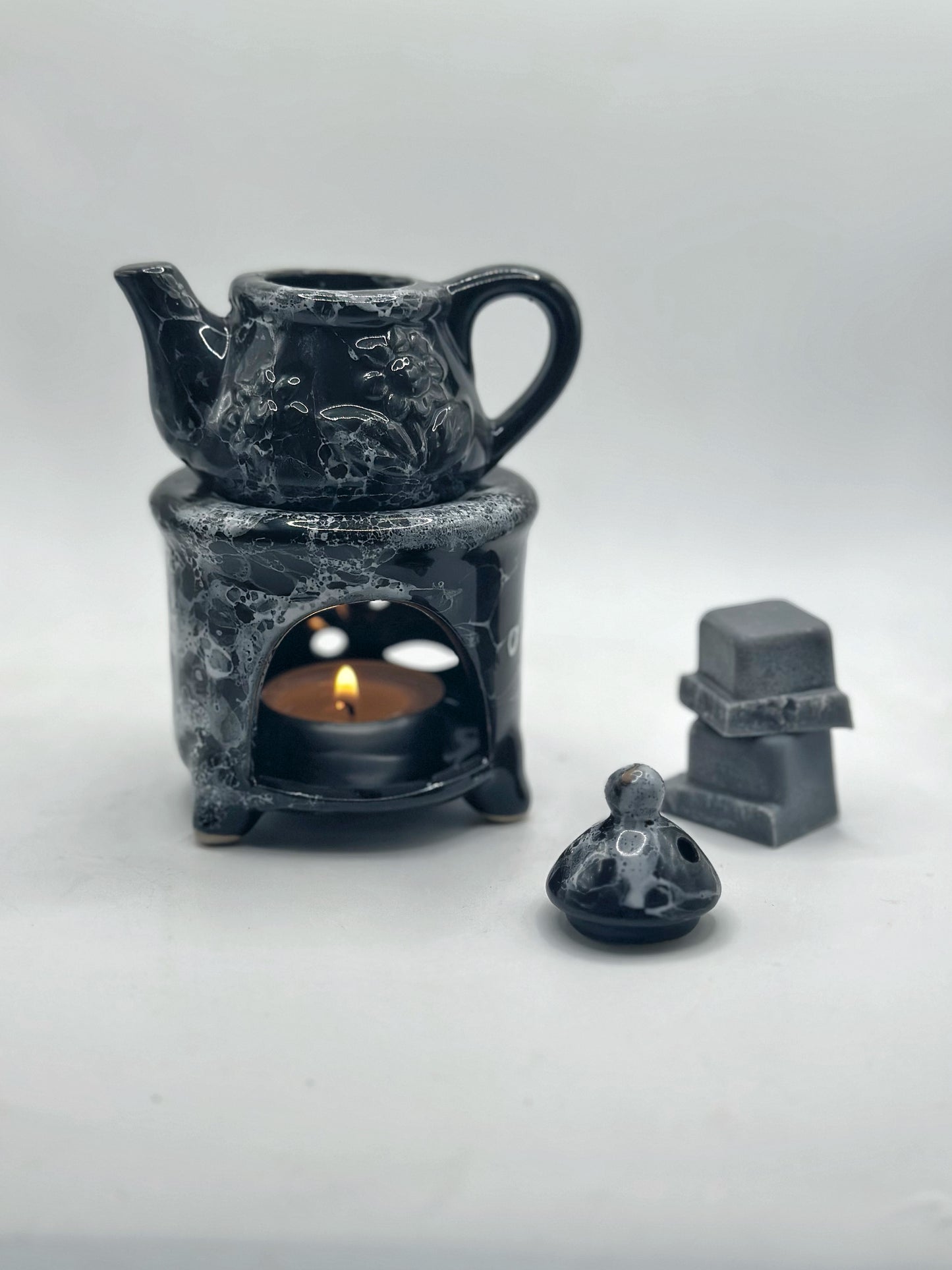 Midnight Black Cottage Stove - Wax Melter + Δώρο Wax Melt Snap Bar