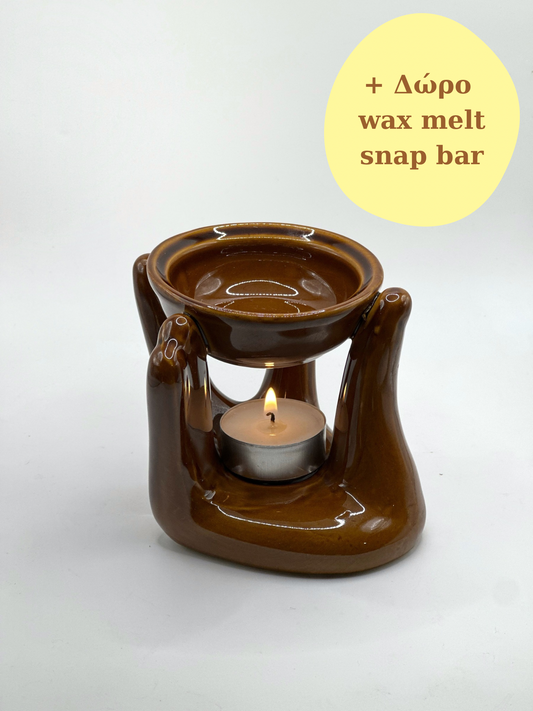 Talking Hands Brown - Wax Melter + Δώρο Wax Melt Snap Bar