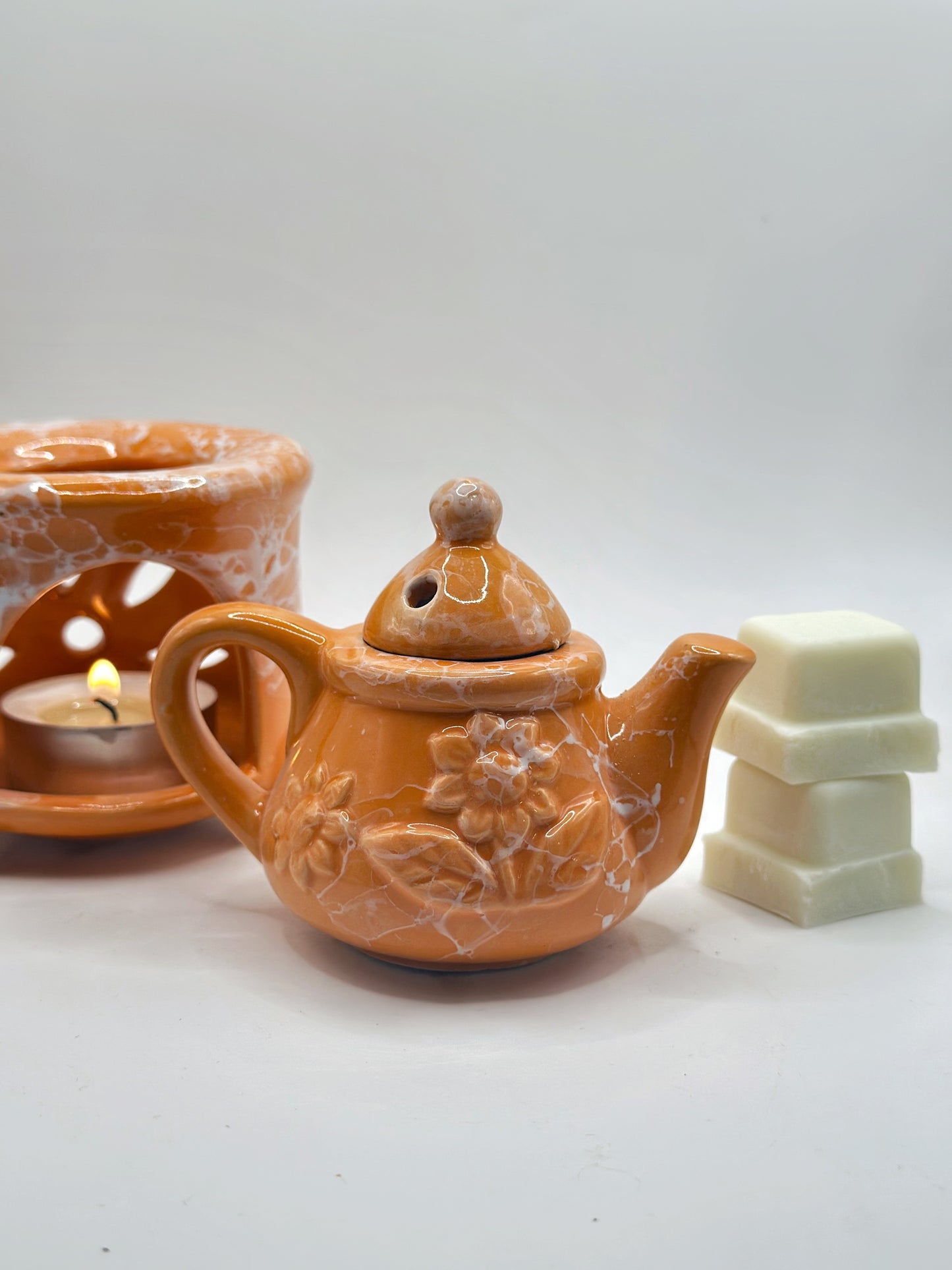 Sunny Orange Cottage Stove - Wax Melter